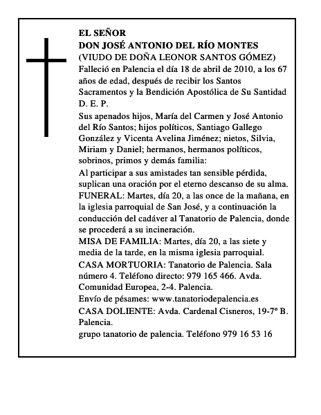 Don José Antonio del Río Montes