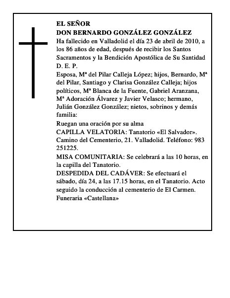 Don Bernardo González González