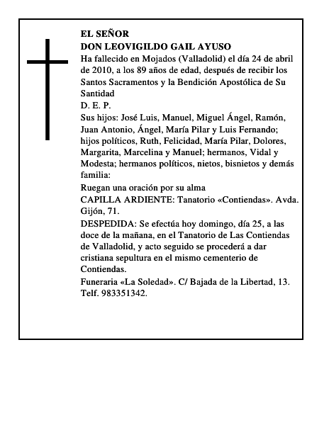 Don Leovigildo Gail Ayuso