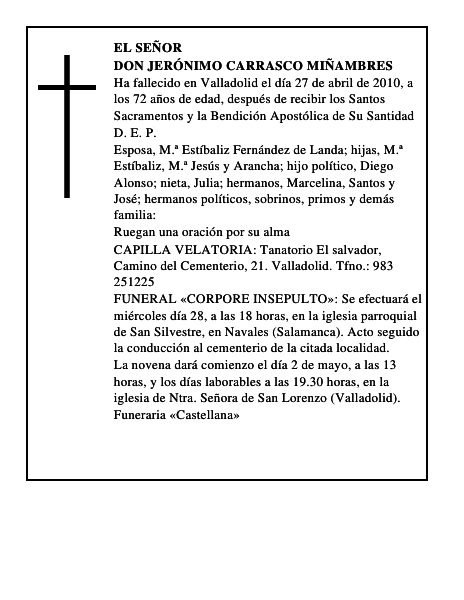 Don Jerónimo Carrasco Miñambres