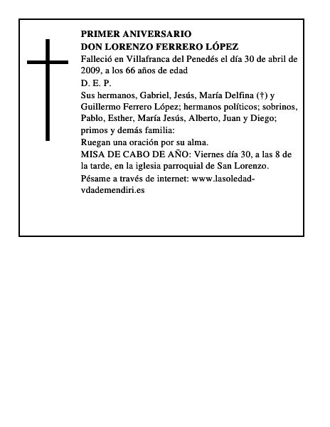 Don Lorenzo Ferrero López