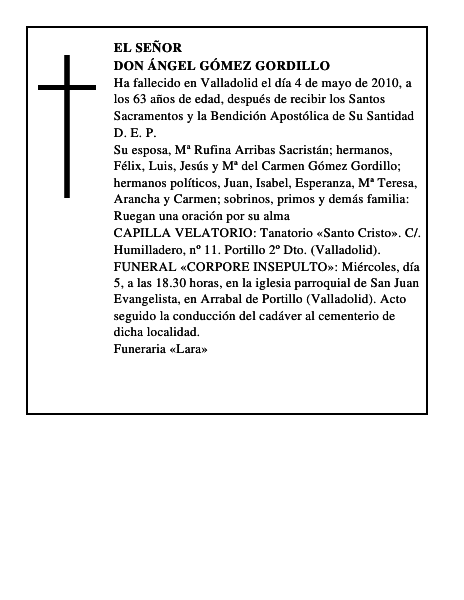 Don Ángel Gómez Gordillo