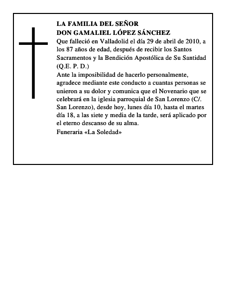 Don Gamaliel López Sánchez