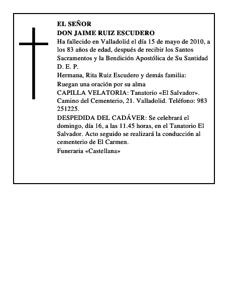 Don Jaime Ruiz Escudero
