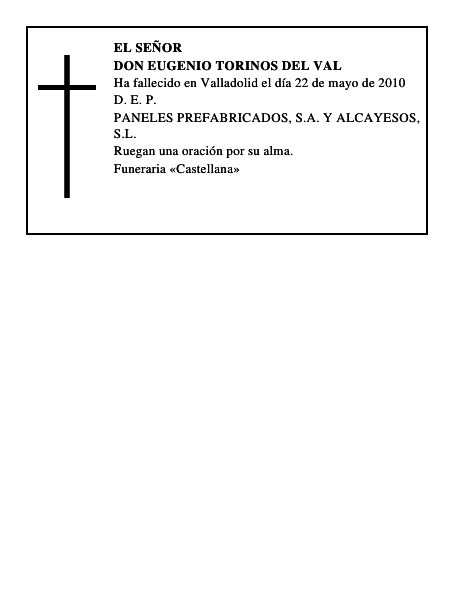 Don Eugenio Torinos del Val
