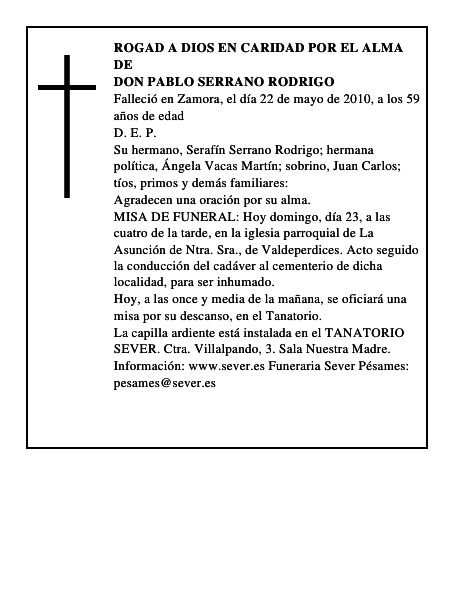 Don Pablo Serrano Rodrigo