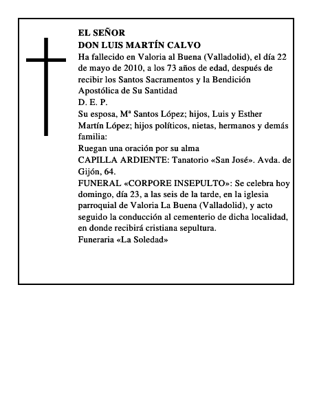 Don Luis Martín Calvo