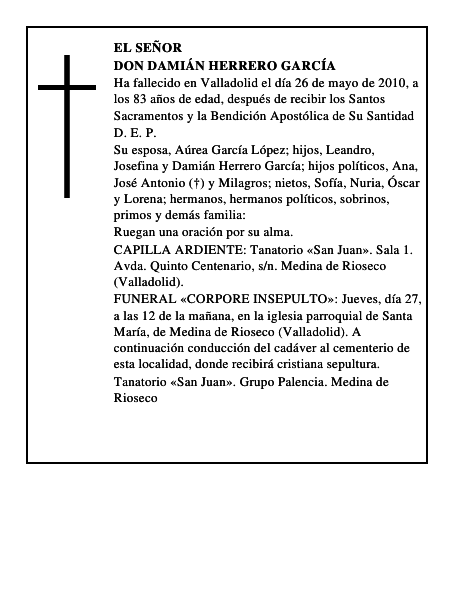 Don Damián Herrero García