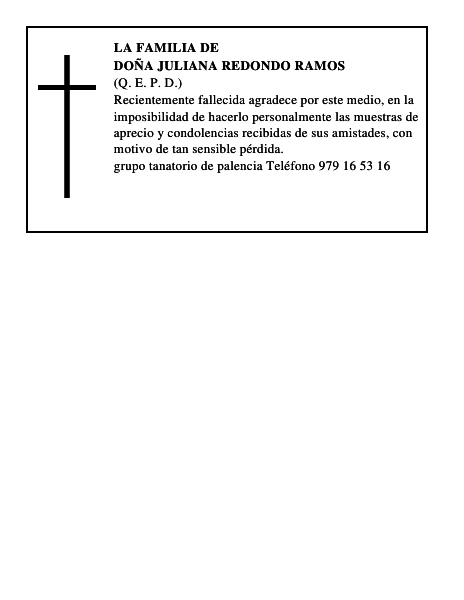 Doña Juliana Redondo Ramos