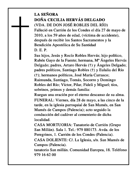 Doña Cecilia Hervás Delgado