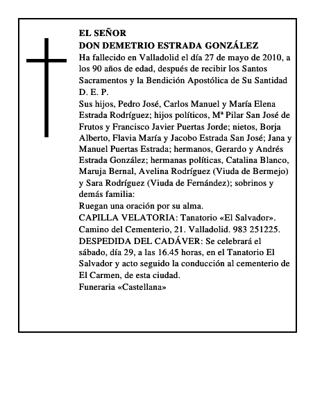 Don Demetrio Estrada González
