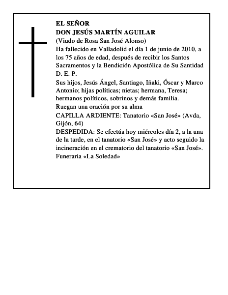 Don Jesús Martín Aguilar
