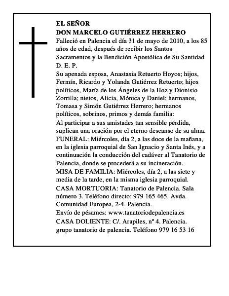 Don Marcelo Gutiérrez Herrero