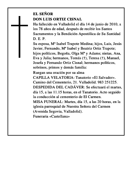 Don Luis Ortiz Cisnal