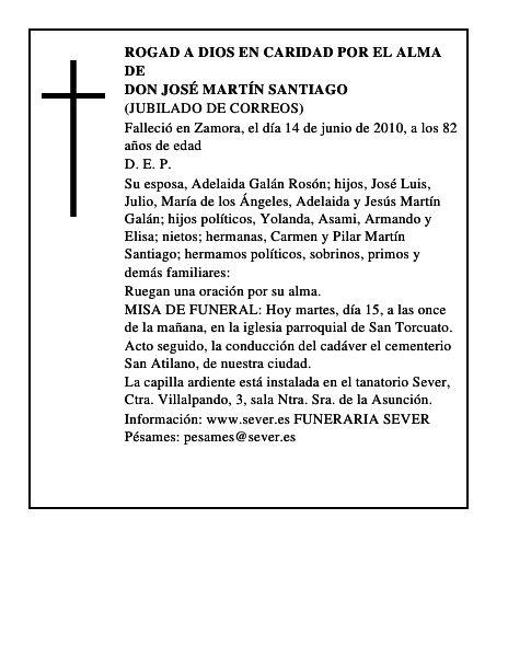 Don José Martín Santiago