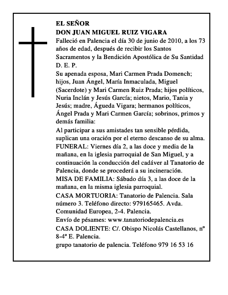 Don Juan Miguel Ruiz Vigara