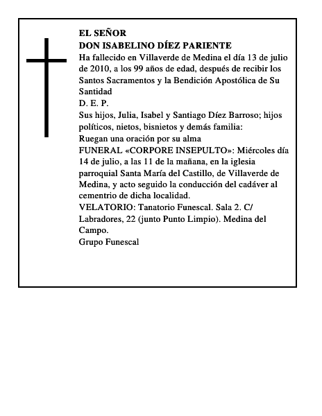 Don Isabelino Díez Pariente