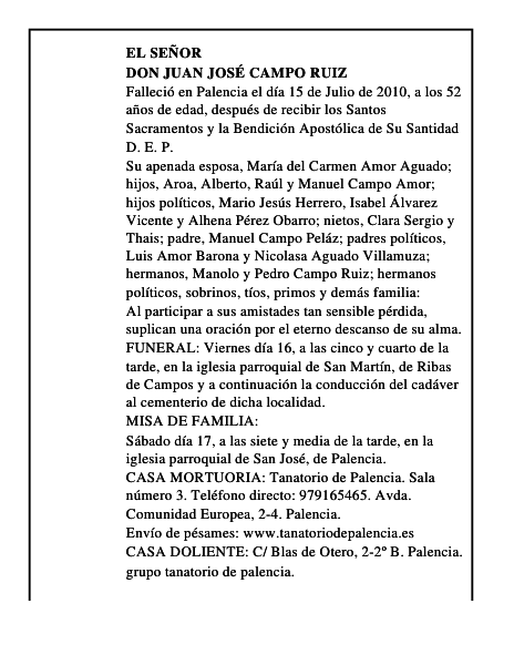 Don Juan José Campo Ruiz