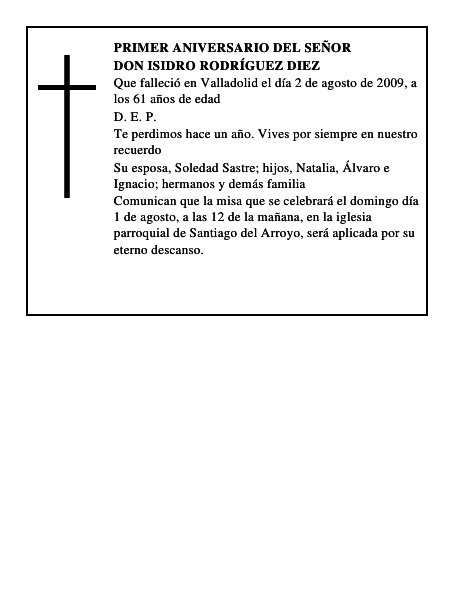 Don Isidro Rodríguez Diez