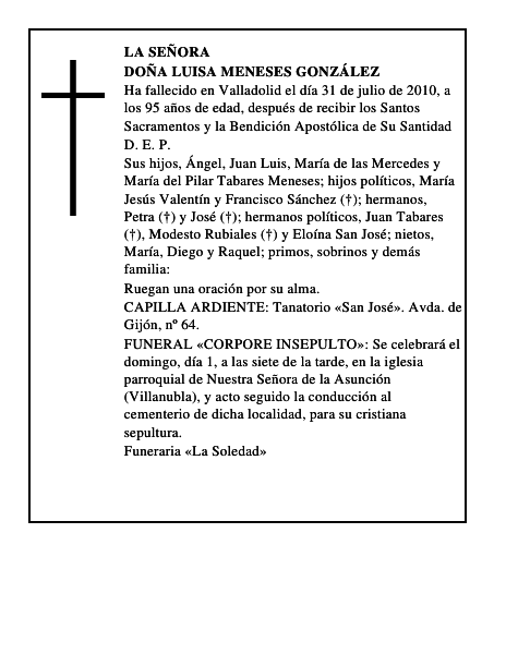 Doña Luisa Meneses González