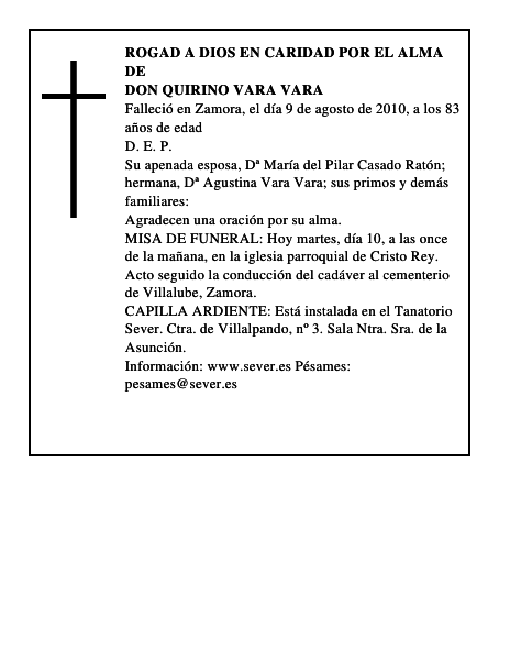 Don Quirino Vara Vara