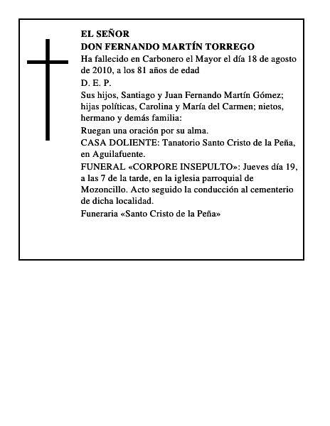 Don Fernando Martín Torrego