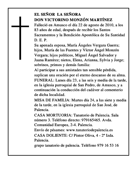 Don Victorino Monzón Martínez