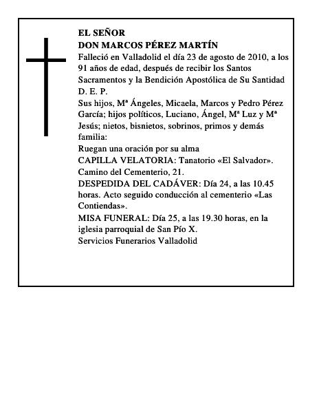Don Marcos Pérez Martín