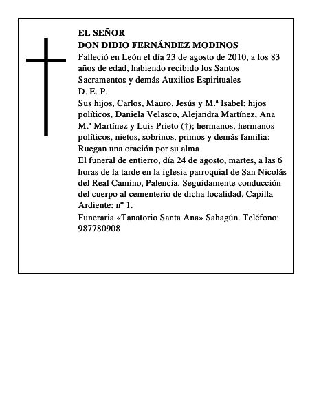 Don Didio Fernández Modinos