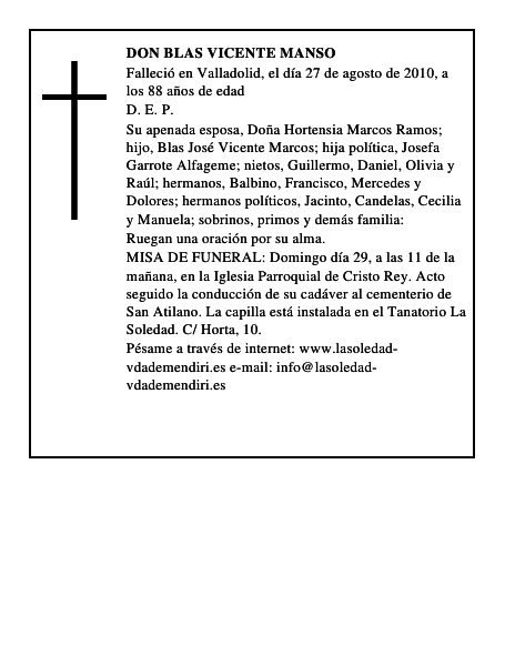 Don Blas Vicente Manso