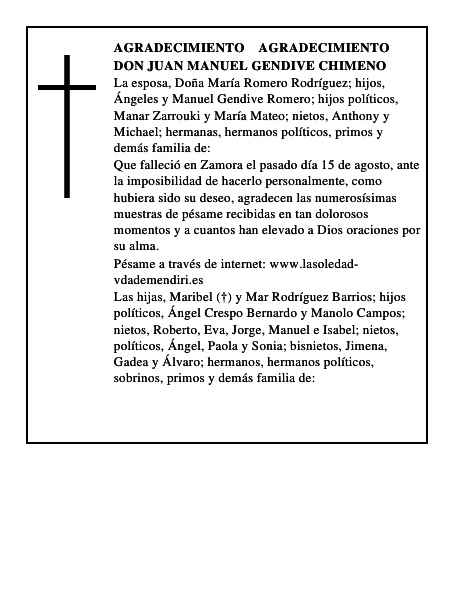 Don Juan Manuel Gendive Chimeno