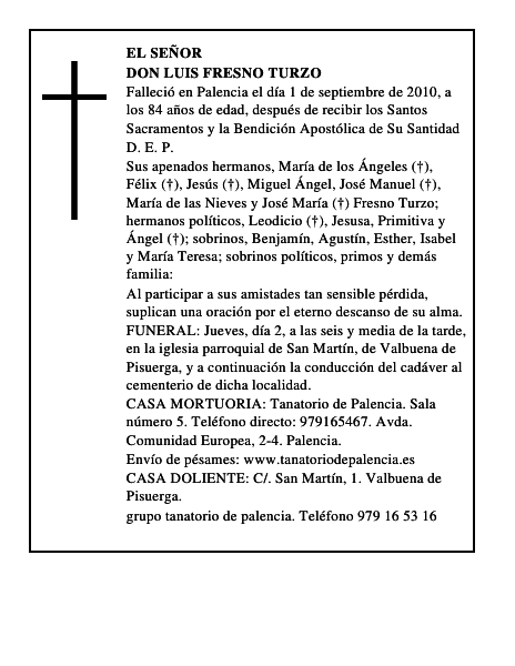 Don Luis Fresno Turzo