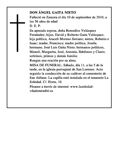 Don Ángel Gaita Nieto