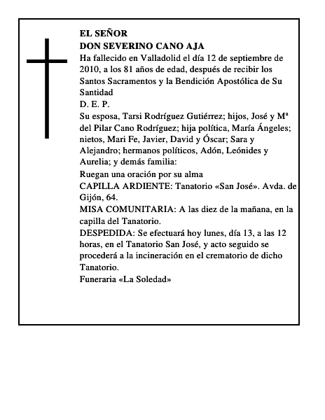 Don Severino Cano Aja