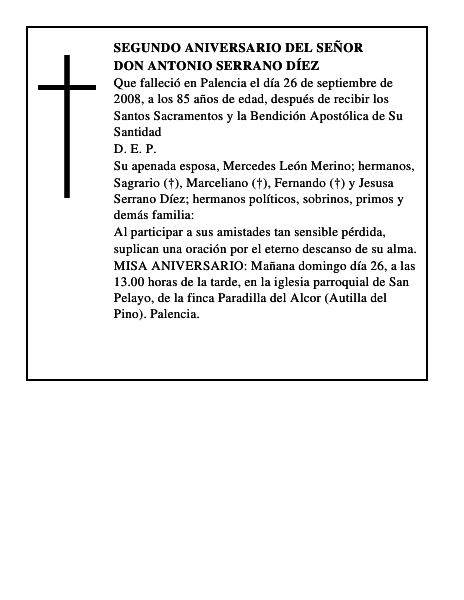 Don Antonio Serrano Díez