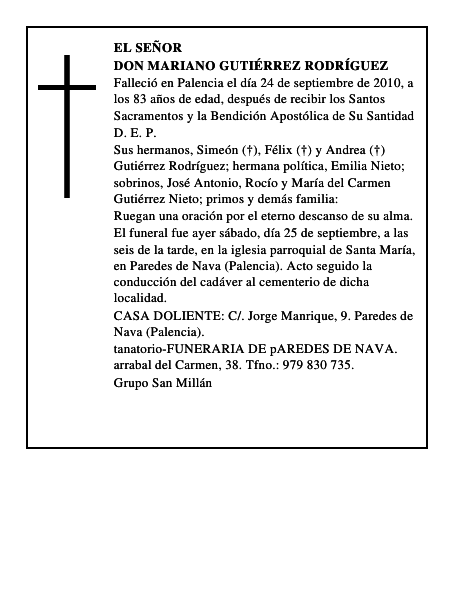 Don Mariano Gutiérrez Rodríguez