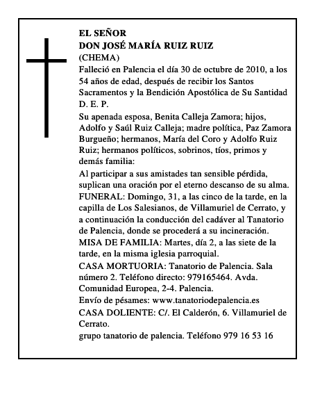 Don José María Ruiz Ruiz