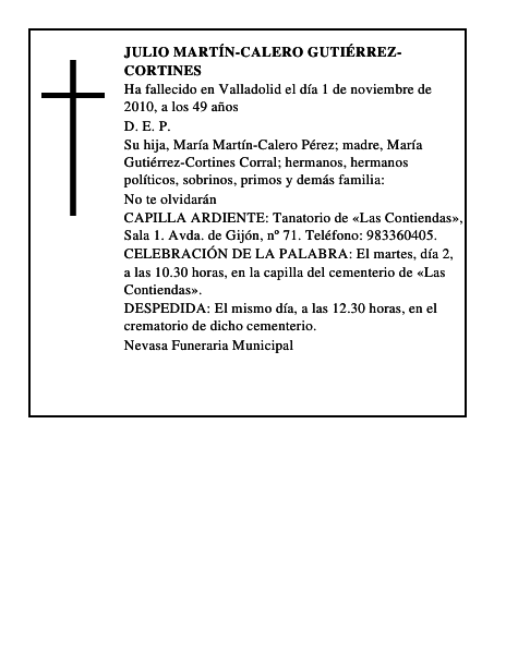 Julio Martín-Calero Gutiérrez-Cortines