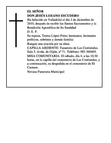 Don Jesús Lozano Escudero