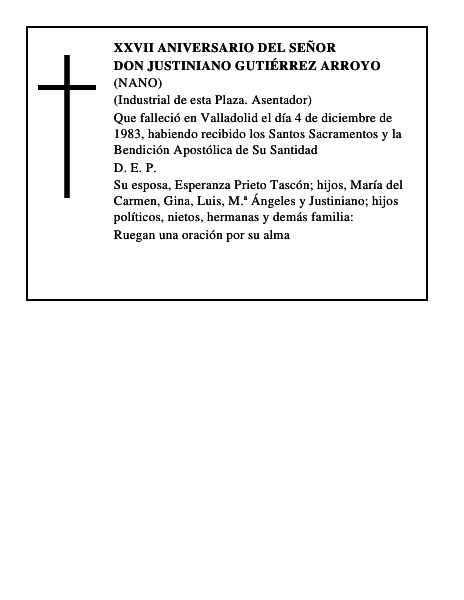Don Justiniano Gutiérrez Arroyo