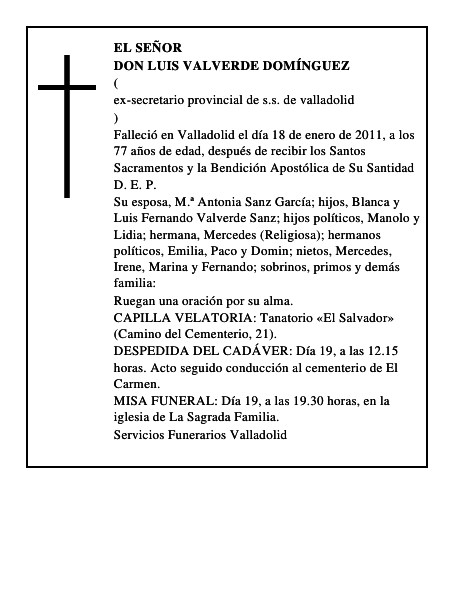 Don Luis Valverde Domínguez