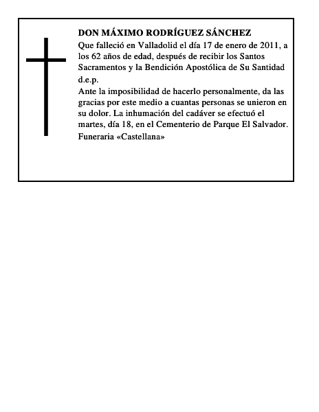 Don Máximo Rodríguez Sánchez