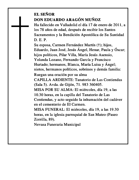 Don Eduardo Aragón Muñoz