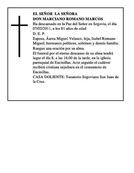 Don Marciano Romano Marcos