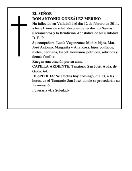 Don Antonio González Merino