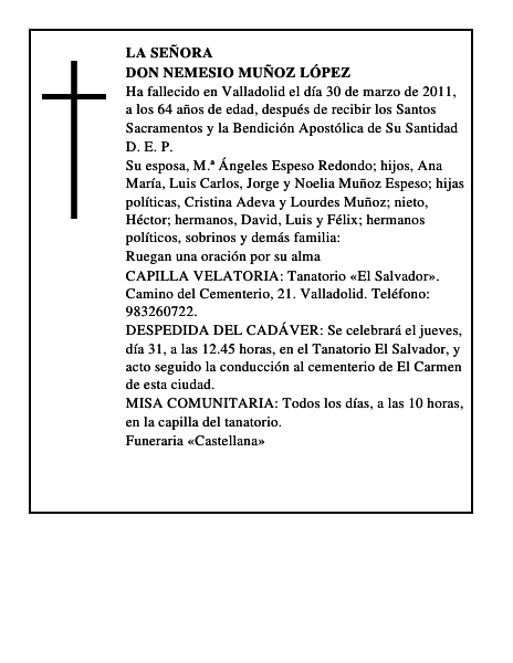 Don Nemesio Muñoz López