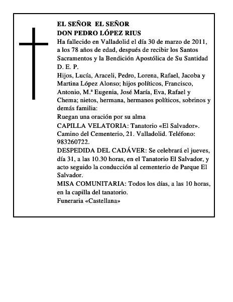 Don Pedro López Rius