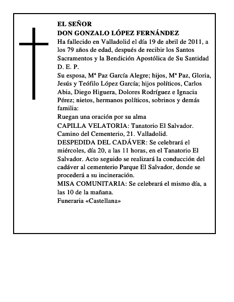 Don Gonzalo López Fernández