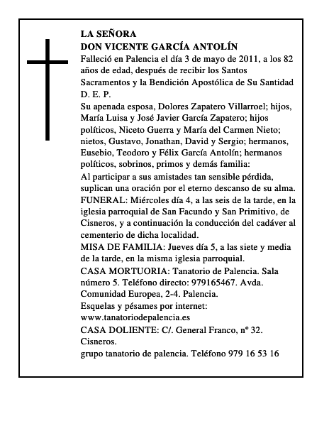 Don Vicente García Antolín