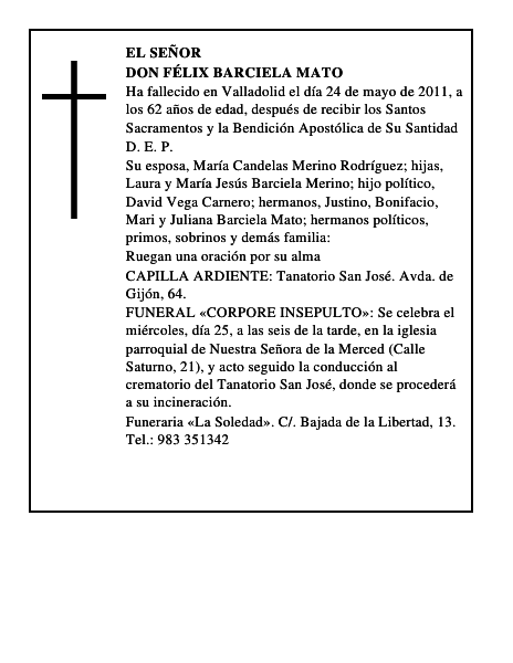 Don Félix Barciela Mato